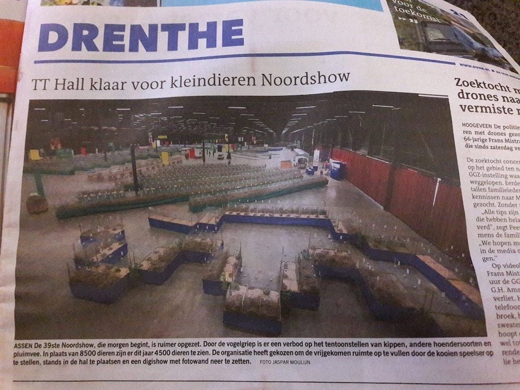 Krantenartikel Drenthe over de Noordshow